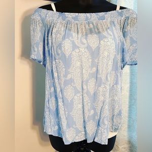 Liz Claiborne off the shoulder top sz XL